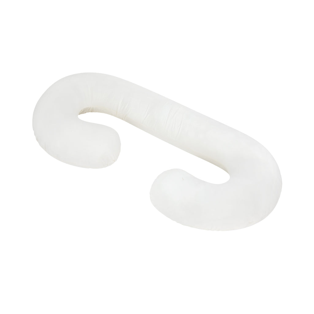 Coussin de grossesse en C – coton bio beige