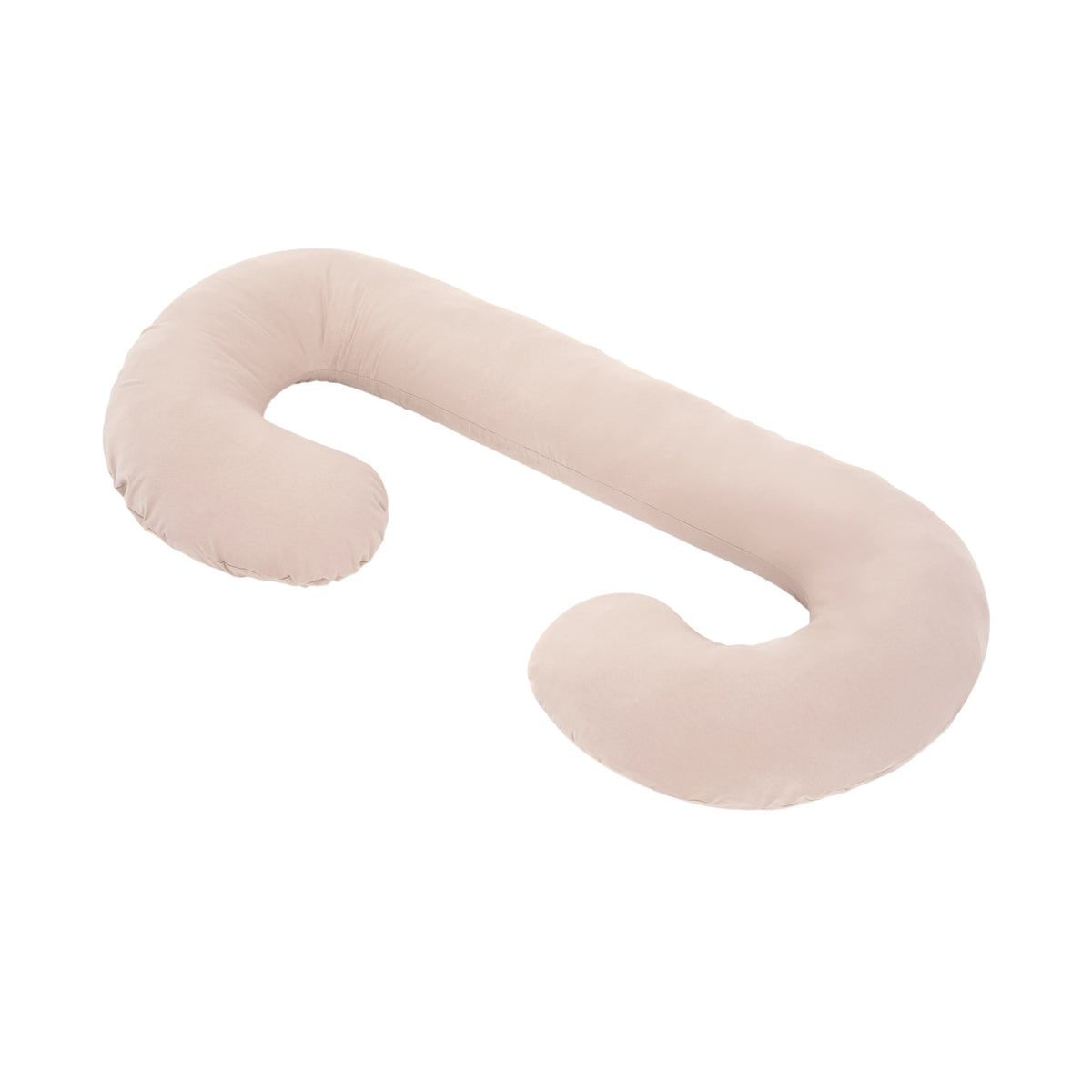 Coussin de grossesse en C – coton bio beige foncé