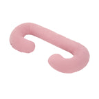 Coussin de grossesse en C – coton bio rose