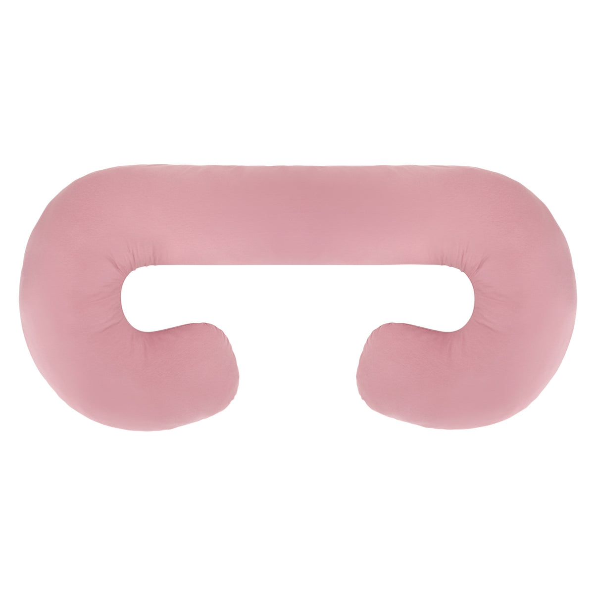 Coussin de grossesse en C – coton bio rose