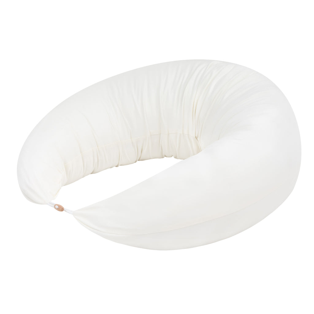 Coussin de grossesse et d’allaitement en C – coton bio beige