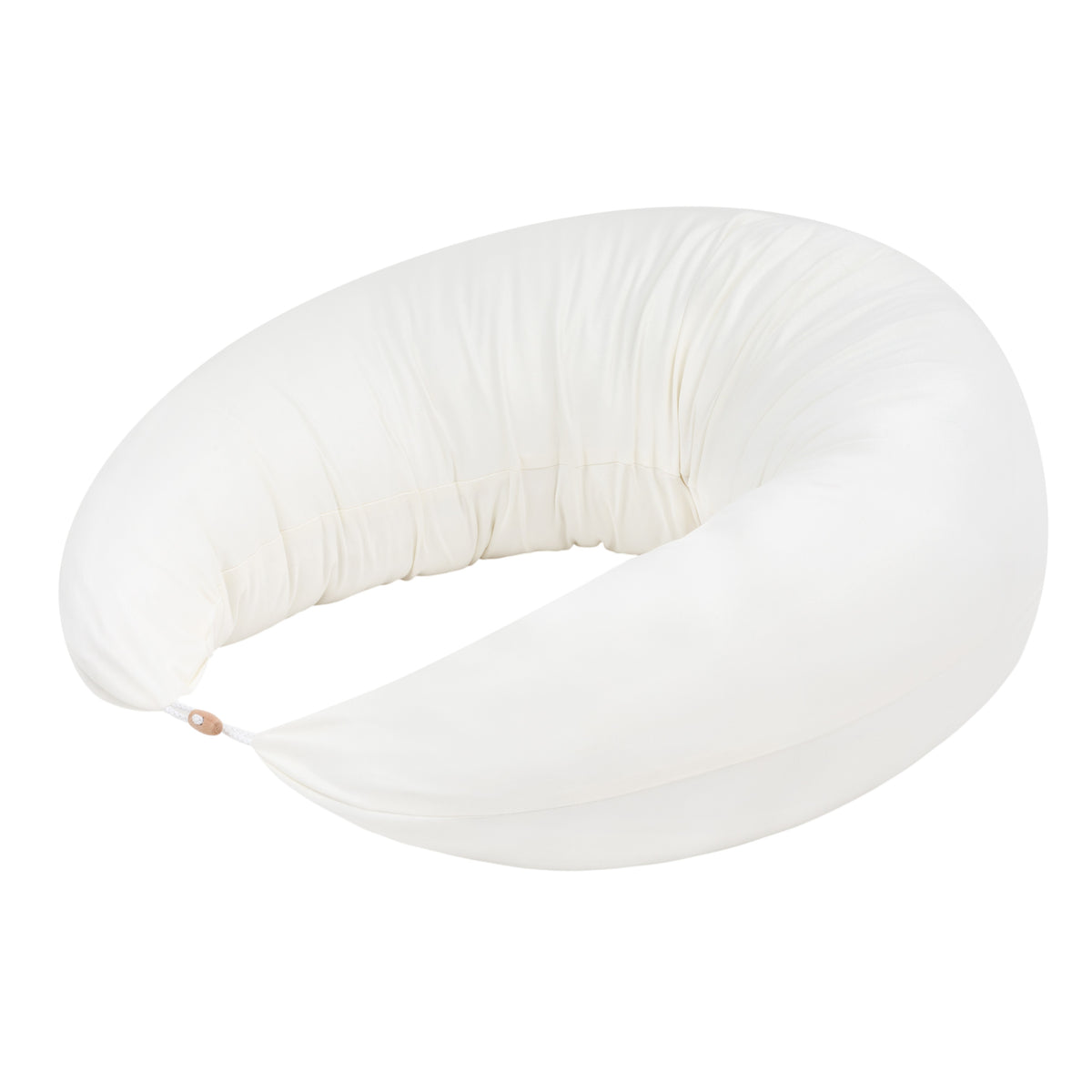 Coussin de grossesse et d’allaitement en C – coton bio beige