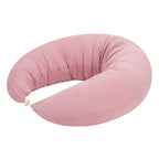 Coussin de grossesse et d’allaitement en C – coton bio rose