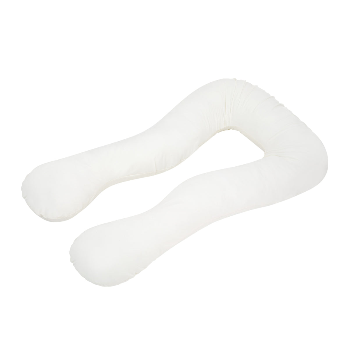 Coussin de grossesse et d’allaitement en U – coton bio beige
